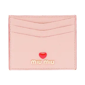 缪缪/Miu Miu Love标识皮革卡片夹 5MC002_2BC3_F0615