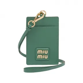 缪缪/Miu Miu 马德拉斯皮革徽章夹 5MC016-2AJB-F0092