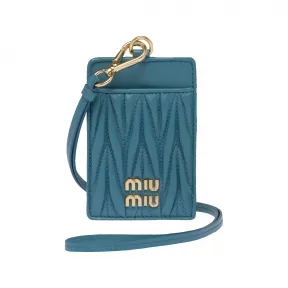 缪缪/Miu Miu Matelassé 纳帕皮革徽章夹 5MC016-2FPP-F0F16