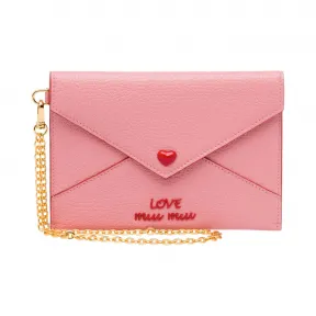 缪缪/Miu Miu Love标识皮革信封包 5MF001_2BC3_F0028