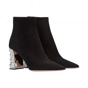 缪缪/Miu Miu 麂皮短靴 5T084D_LS0_F0002