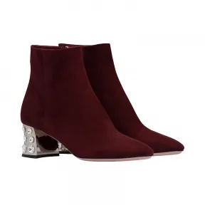 缪缪/Miu Miu 麂皮短靴 5T086D_LS0_F036M