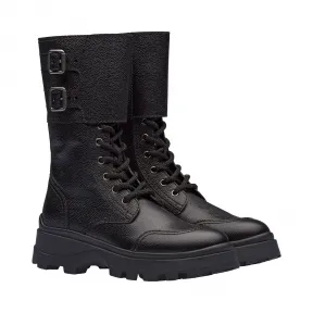 缪缪/Miu Miu 皮革短靴 5U675C_3B7N_F0002