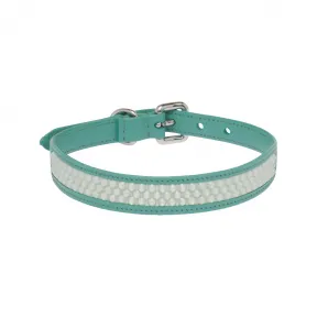 缪缪/Miu Miu 绿玉色 皮革和缎面宠物项圈 5YC021-2D5H-F0194