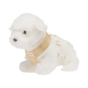 缪缪/Miu Miu 仿水晶缎面宠物胸背带 5YX007-2D5H-F0522