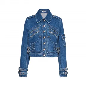 缪缪/Miu 丝质羊绒套头毛衣 MML272-1VWH-F0304