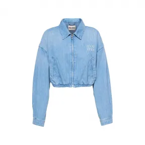 缪缪/Miu Miu 宝石蓝 丹宁夹克 GWB169-12V6-F0013