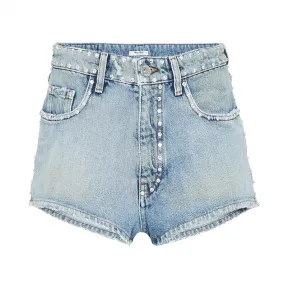 缪缪/Miu Miu 装饰元素牛仔短裤 GWP288_1S90_F0013