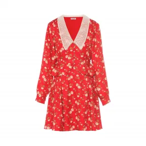 缪缪/Miu Miu 缎面提花连衣裙 MF3529_1V9B_F0011