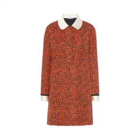 缪缪/Miu Miu 缎面提花连衣裙 MF3582_1V89_F0D17