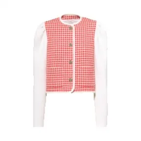 缪缪/Miu Miu 单排扣千鸟格夹克 MH1685-1STI-F059I