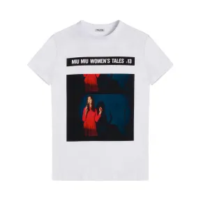 缪缪/Miu Miu Miu Miu Tales平纹针织T恤 MJN061_1QD2_F0009
