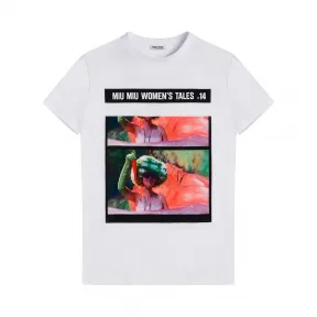 缪缪/Miu Miu Miu Miu Tales 平纹针织T恤 MJN062_1QD2_F0009