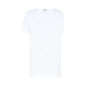 缪缪/Miu Miu 平纹针织T恤 MJN126_1Q4E_F0009