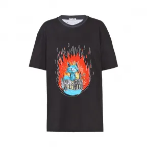 缪缪/Miu Miu 平纹针织T恤 MJN145_1UE9_F0002