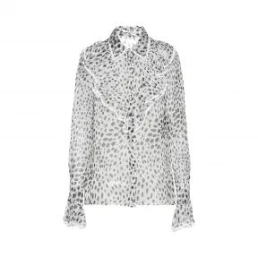 缪缪/Miu Miu 印花欧亘纱女士衬衫 MK1378_1UBD_F0K74