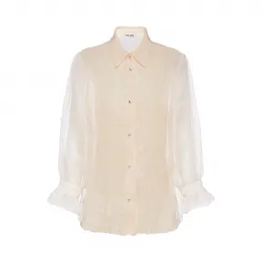 缪缪/Miu Miu 亮片装饰欧亘纱衬衫 MK1382_3A8I_F0627