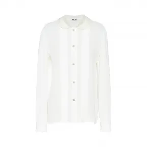 缪缪/Miu Miu Sablé 欧亘纱蕾丝衬衫 MK1385_1UT7_F0K74