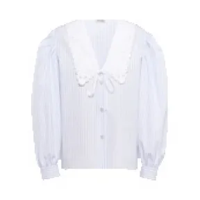 缪缪/Miu Miu 条纹府绸女衫 MK1565-Z58-F0M10