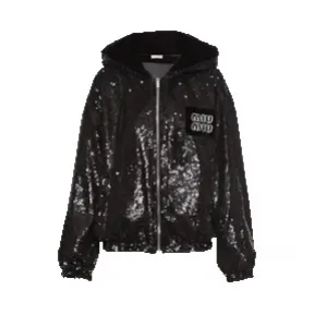 缪缪/Miu Miu 亮片装饰帽衫 ML811-1Z9Z-F0002