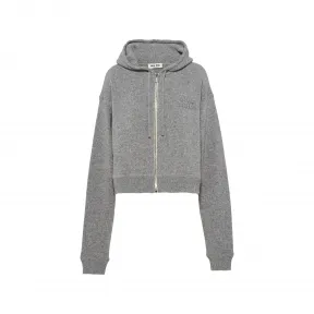 缪缪/Miu Miu 灰色 羊毛和羊绒帽衫 MMF634-11LI-F0031