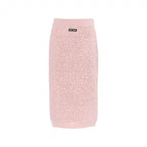 缪缪/Miu Miu 雪粉色 Wool Skirt MMG414-12KE-F0AL2