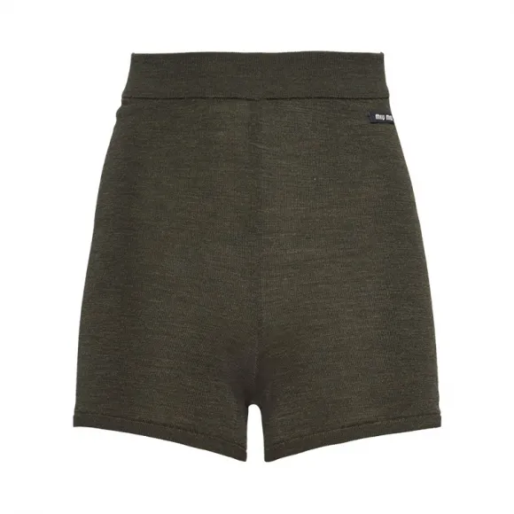 缪缪/Miu Miu 羊毛短裤 MMP140_1VKE_F0ZFT