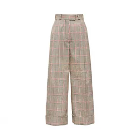 缪缪/Miu Miu 威尔士亲王格长裤 MP1368_1V6V_F0038