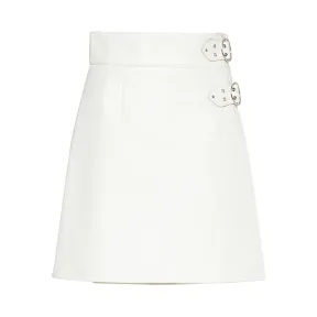 缪缪/Miu Miu 亮面软羊革半身裙 MPD592_1SNT_F0009