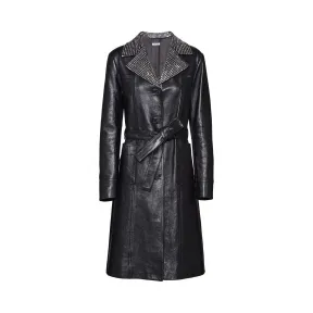 缪缪/Miu Miu 亮面软羊革大衣 MPS644_1SNT_F0002