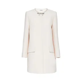 缪缪/Miu Miu 仿水晶和蝴蝶结装饰卡迪大衣 MS1612_1CSJ_F0595