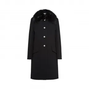 缪缪/Miu Miu 狐皮衣领羊毛大衣 MS1613_1P0Q_F0002