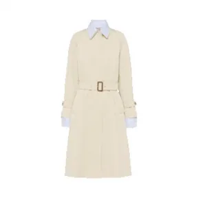 缪缪/Miu Miu 弹力华达呢风衣 MS1892-1GQS-F0224