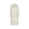缪缪/Miu Miu 石灰岩色 单排扣华达呢大衣 MS1934-12MB-F0A08
