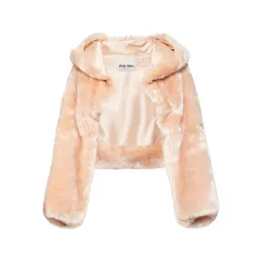 缪缪/Miu Miu 蛋白石色 Aspen 连帽披肩 MZY005-12NC-F0D91