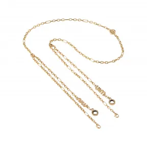 缪缪/Miu Miu 金色 带air Pods 和air Pods Pro 耳机夹式眼镜链 OMM05A-MR0Q-F0GT4