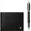 万宝龙/Montblanc 星际行者系列铂金幼线笔和4810 Westside黑色皮夹（6个信用卡位）套装 U0118906