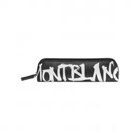 万宝龙/Montblanc 匠心系列2支装顶部拉链笔袋，饰有书法字体图案 U0124142