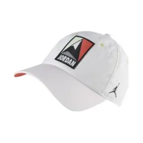 耐克/Nike 白色/余烬红/微黄绿/黑 运动帽 DA2086-100