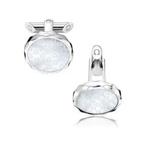 欧米茄/Omega 精钢及雕刻OMEGA图案的珍珠母贝: 袖扣 C93STA0504105