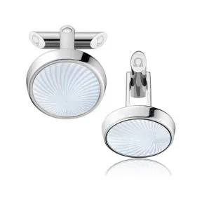 欧米茄/Omega 精钢与雕刻珍珠母贝: 袖扣 CA01ST0700105