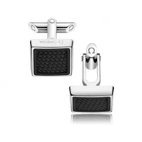 欧米茄/Omega 精钢搭配黑色橡胶: 袖扣 CA05ST0000105