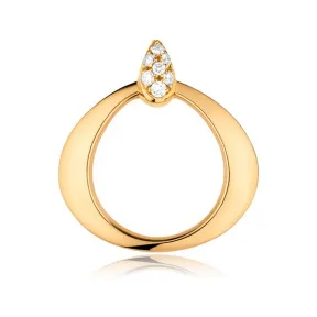 欧米茄/Omega 18K黄金，镶嵌钻石: OMEGA DEWDROP系列 吊坠 - P90BBA0200305