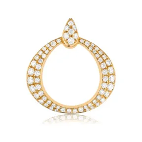 欧米茄/Omega 18K黄金，镶嵌钻石: OMEGA DEWDROP系列 吊坠 - P90BBA0200405