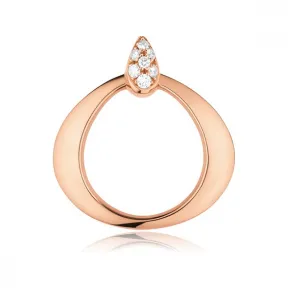 欧米茄/Omega 18K红金，镶嵌钻石: OMEGA DEWDROP系列 吊坠 - P90BGA0200305