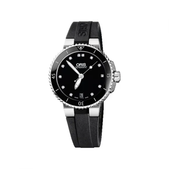 豪利时/Oris Oris Aquis Aquis 日历钻石腕表 01 733 7652 4194-07 4 18 34