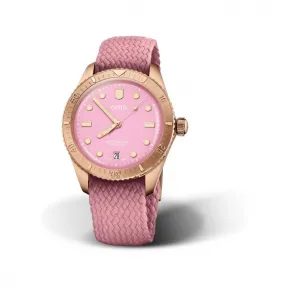 豪利时/Oris Divers 系列 38.00 MM 青铜表壳 青铜分钟刻度表圈  自动机械机芯 男表 01-733-7771-3158-07-3-19-04brs