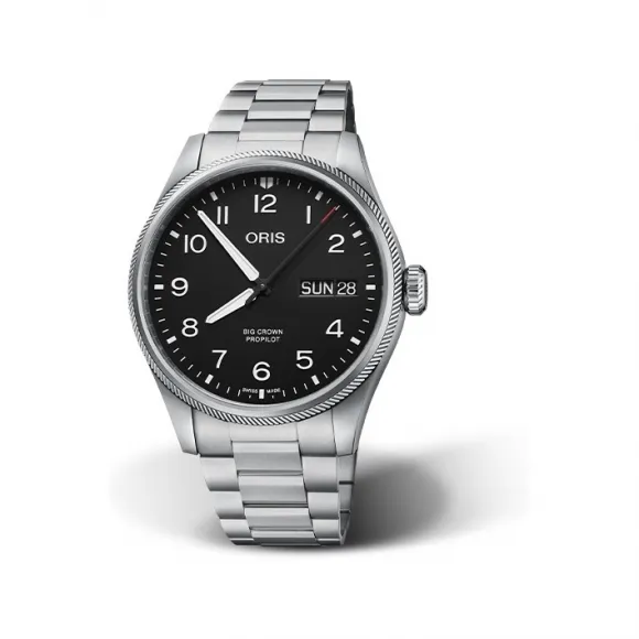 豪利时/Oris ProPilot 系列 44.00 MM 多片式不锈钢表壳 自动机械机芯 男表 01-752-7760-4164-07-5-22-08