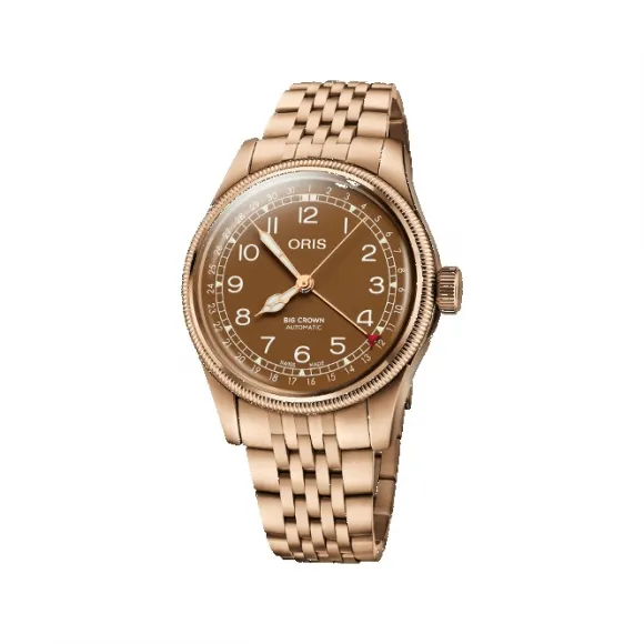 豪利时/Oris 豪利时 大表冠指针式日历 青铜腕表 40.00 MM 青铜 自动上链 男表 01-754-7741-3166-07-8-20-01