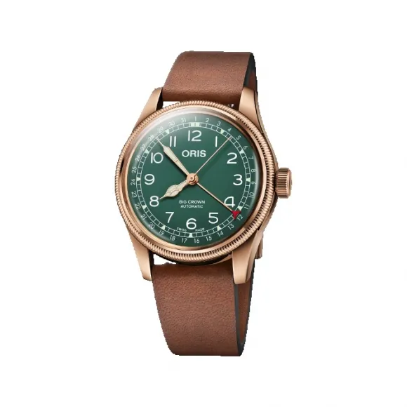 豪利时/Oris Oris Big Crown Big Crown Pointer Date 80周年特别版 01 754 7741 3167-07 5 20 58BR